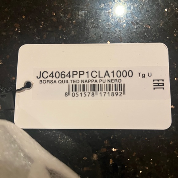 NWT Love Moschino Borsa Napa PU Shoulder Bag in Black with Gold Hardware - Picture 9 of 14